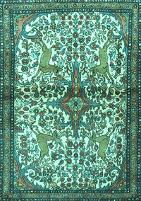 Persian Turquoise Traditional Rug, tr4021turq