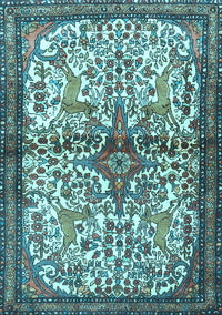 Persian Light Blue Traditional Rug, tr4021lblu