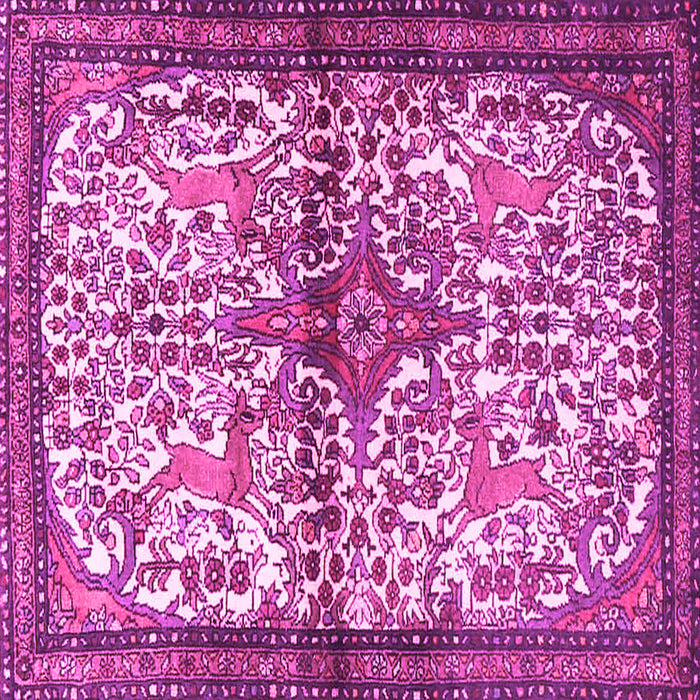 Square Persian Pink Traditional Rug, tr4021pnk