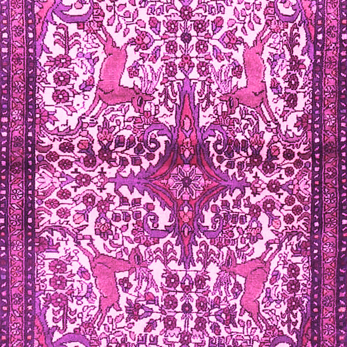 Machine Washable Persian Pink Traditional Rug, wshtr4021pnk