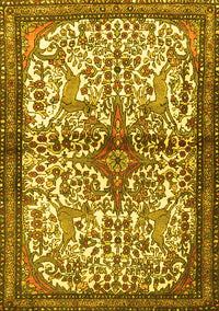 Persian Yellow Traditional Rug, tr4021yw