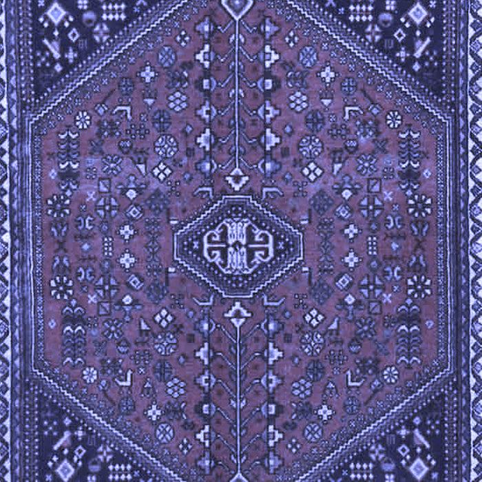 Machine Washable Persian Blue Traditional Rug, wshtr4022blu