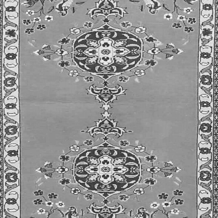 Serging Thickness of Machine Washable Persian Gray Traditional Rug, wshtr4023gry