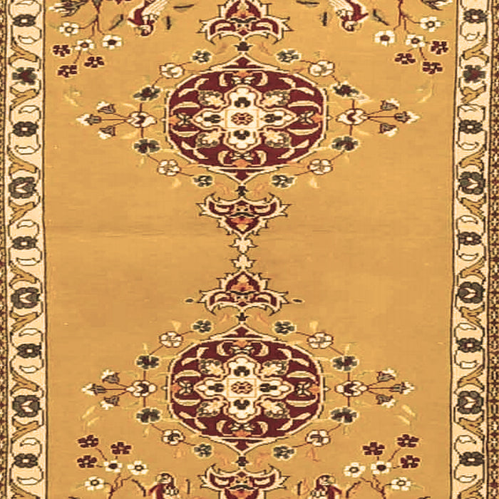 Machine Washable Persian Brown Traditional Rug, wshtr4023brn