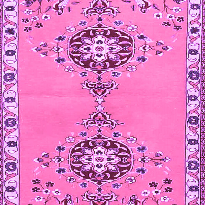 Machine Washable Persian Purple Traditional Area Rugs, wshtr4023pur