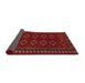 Sideview of Traditional Brown Red Persian Rug, tr4024
