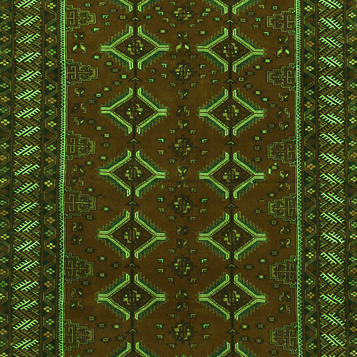 Serging Thickness of Machine Washable Persian Green Traditional Area Rugs, wshtr4024grn