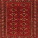 Serging Thickness of Persian Orange Traditional Rug, tr4024org