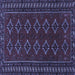 Square Persian Blue Traditional Rug, tr4024blu