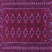 Square Machine Washable Persian Purple Traditional Area Rugs, wshtr4024pur