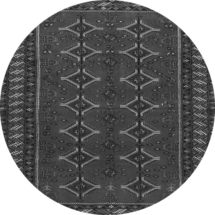 Machine Washable Persian Gray Traditional Rug, wshtr4024gry