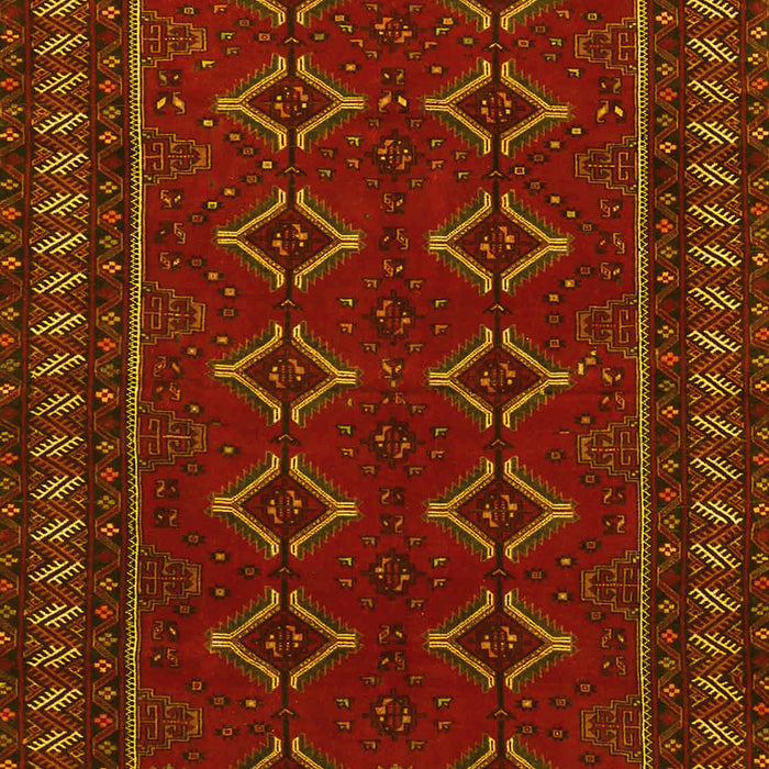 Machine Washable Persian Yellow Traditional Rug, wshtr4024yw