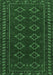 Machine Washable Persian Emerald Green Traditional Area Rugs, wshtr4024emgrn