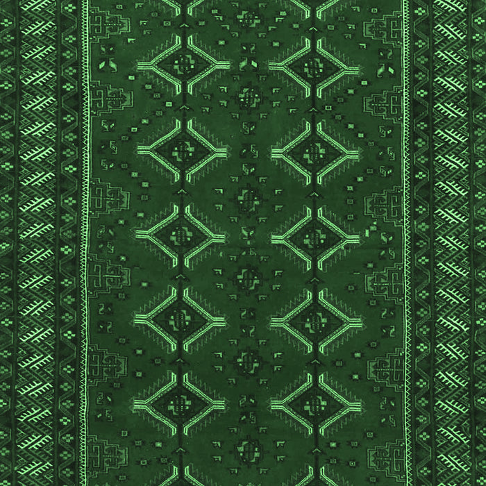 Machine Washable Persian Emerald Green Traditional Area Rugs, wshtr4024emgrn