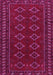 Machine Washable Persian Pink Traditional Rug, wshtr4024pnk