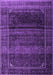 Machine Washable Persian Purple Traditional Area Rugs, wshtr4025pur