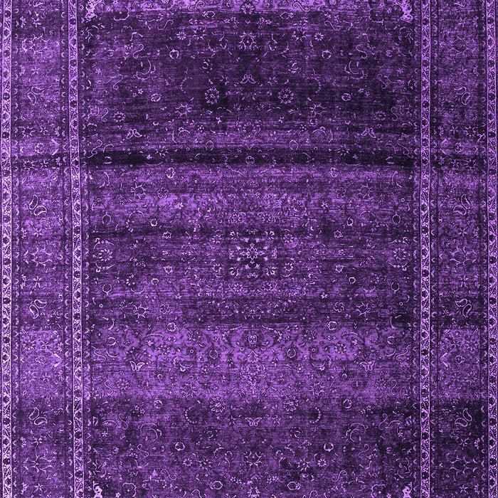 Machine Washable Persian Purple Traditional Area Rugs, wshtr4025pur