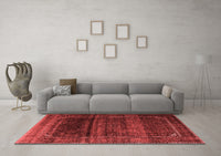 Machine Washable Persian Red Traditional Rug, wshtr4025red