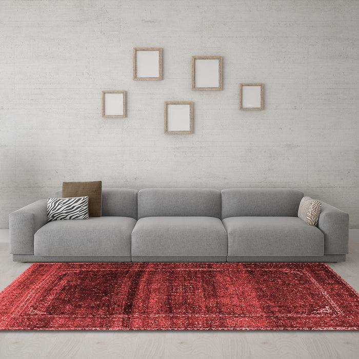 Traditional Red Washable Rugs
