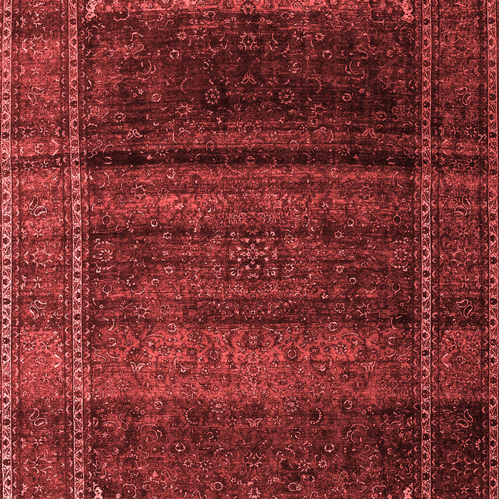 Machine Washable Persian Red Traditional Rug, wshtr4025red