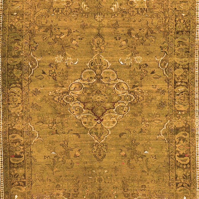 Serging Thickness of Machine Washable Persian Orange Traditional Area Rugs, wshtr4026org