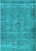 Machine Washable Persian Light Blue Traditional Rug, wshtr4026lblu