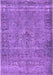 Machine Washable Persian Purple Traditional Area Rugs, wshtr4026pur