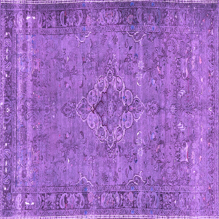 Square Persian Purple Traditional Rug, tr4026pur