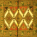 Square Persian Yellow Traditional Rug, tr4028yw