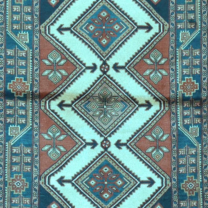 Machine Washable Persian Light Blue Traditional Rug, wshtr4028lblu