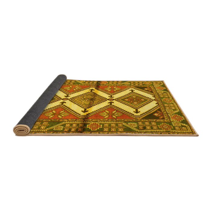 Sideview of Persian Yellow Traditional Rug, tr4028yw