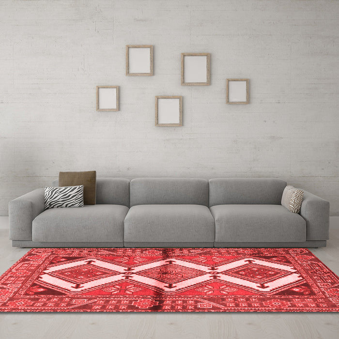 Traditional Red Washable Rugs