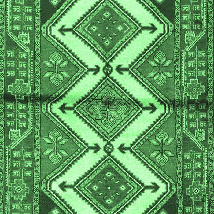 Machine Washable Persian Emerald Green Traditional Area Rugs, wshtr4028emgrn