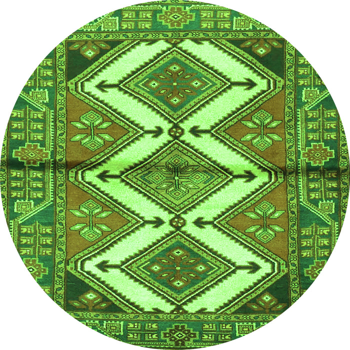 Machine Washable Persian Green Traditional Area Rugs, wshtr4028grn