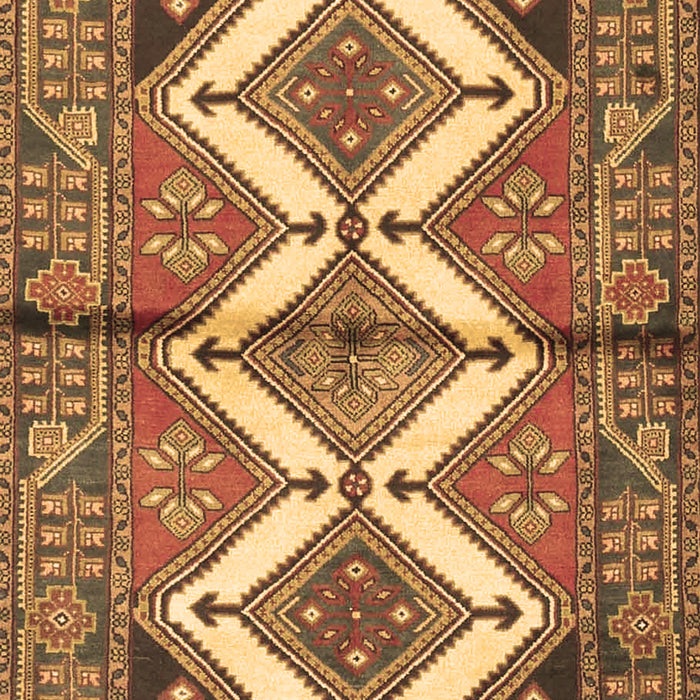 Machine Washable Persian Brown Traditional Rug, wshtr4028brn