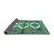Sideview of Persian Turquoise Traditional Rug, tr4028turq