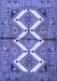 Machine Washable Persian Blue Traditional Rug, wshtr4028blu