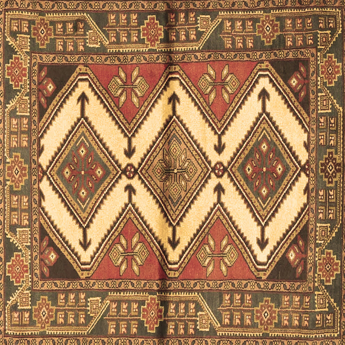 Square Machine Washable Persian Brown Traditional Rug, wshtr4028brn