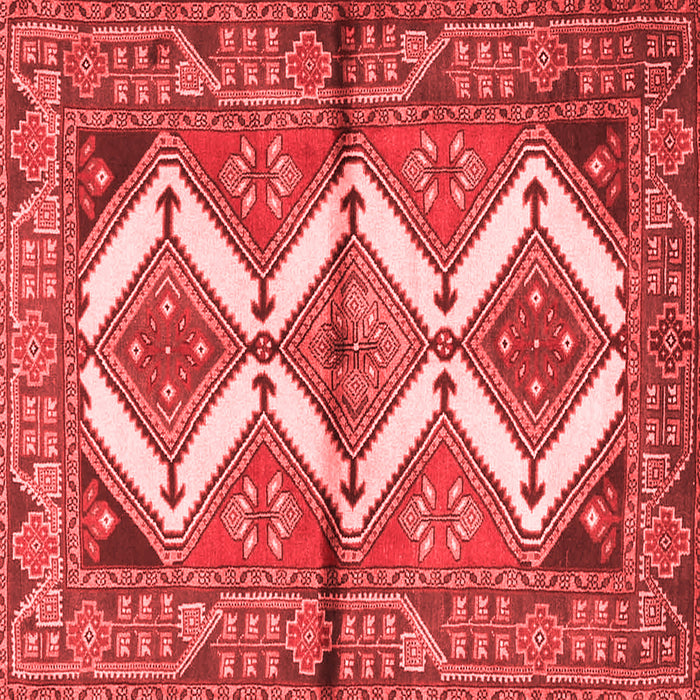 Machine Washable Persian Red Traditional Rug, wshtr4028red