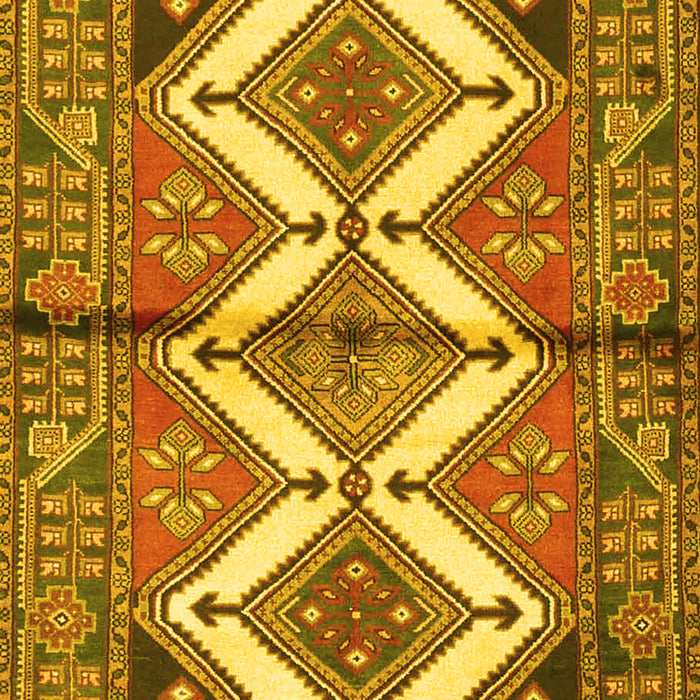 Machine Washable Persian Yellow Traditional Rug, wshtr4028yw
