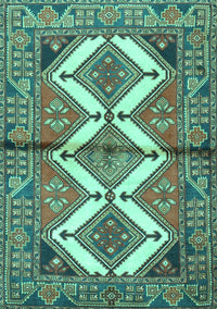 Persian Turquoise Traditional Rug, tr4028turq