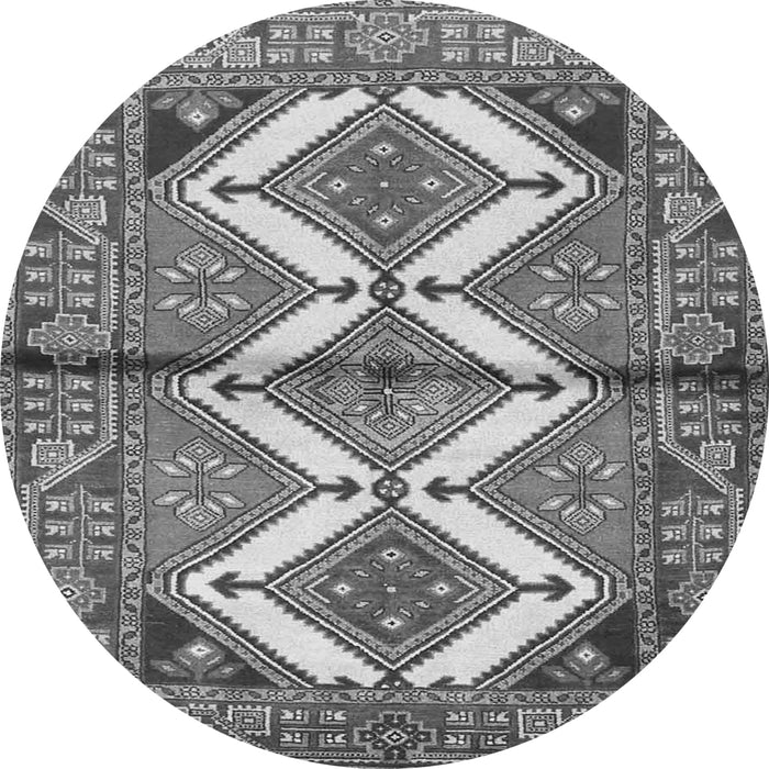 Machine Washable Persian Gray Traditional Rug, wshtr4028gry