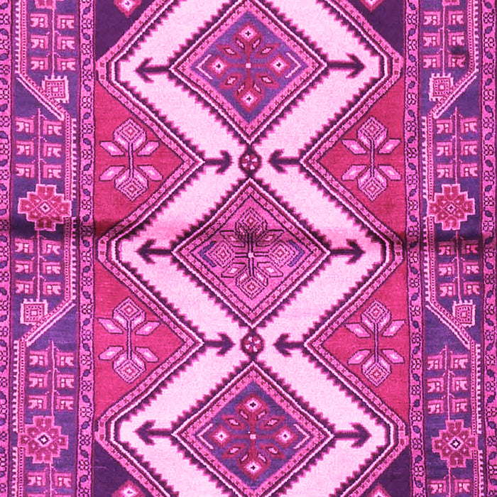 Machine Washable Persian Pink Traditional Rug, wshtr4028pnk