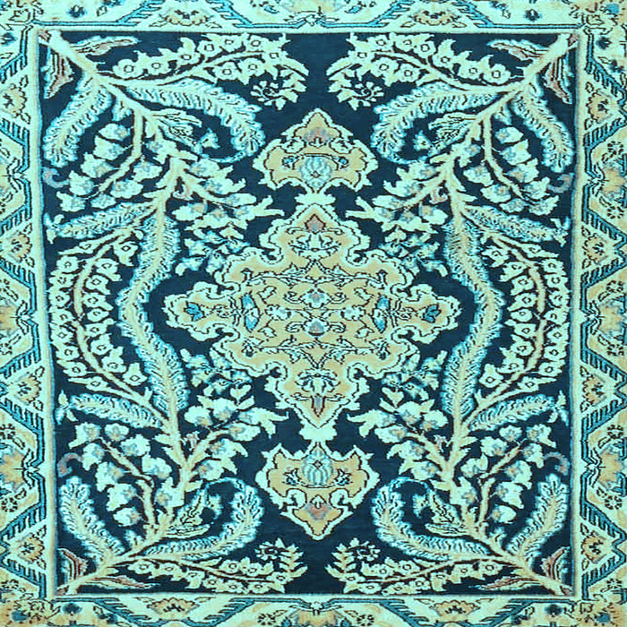 Square Persian Light Blue Traditional Rug, tr4029lblu