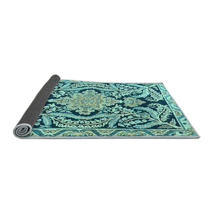Sideview of Persian Light Blue Traditional Rug, tr4029lblu