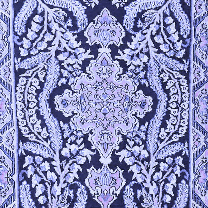 Machine Washable Persian Blue Traditional Rug, wshtr4029blu