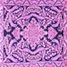 Square Persian Purple Traditional Rug, tr4029pur