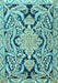 Machine Washable Persian Light Blue Traditional Rug, wshtr4029lblu