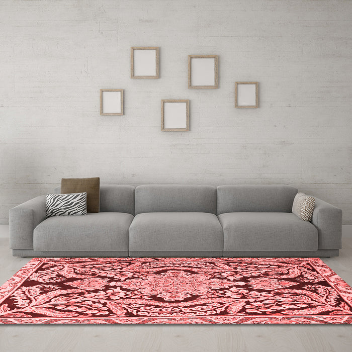Traditional Red Washable Rugs
