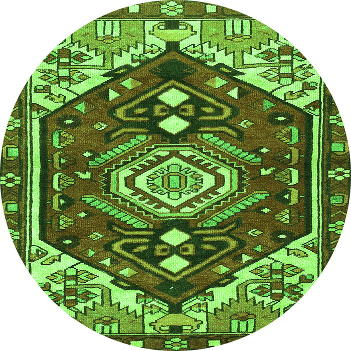 Machine Washable Persian Green Traditional Area Rugs, wshtr402grn
